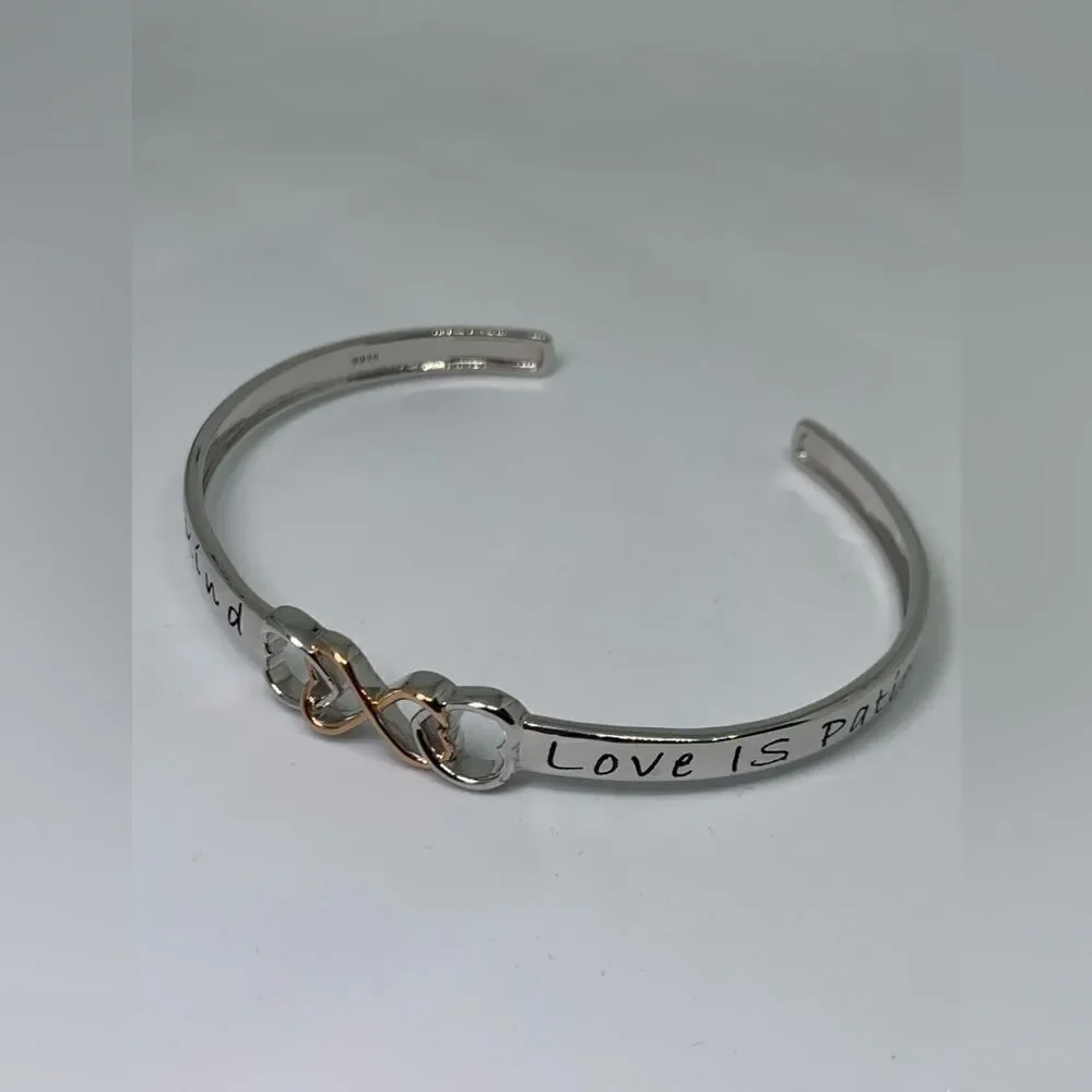 Two tone 925 Sterling Silver 